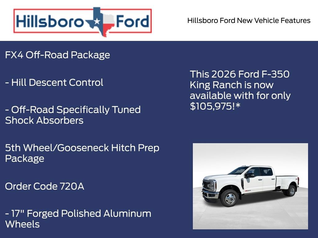 New 2026 Ford F350 King Ranch w/ Chrome Package AWD/4WD image 9