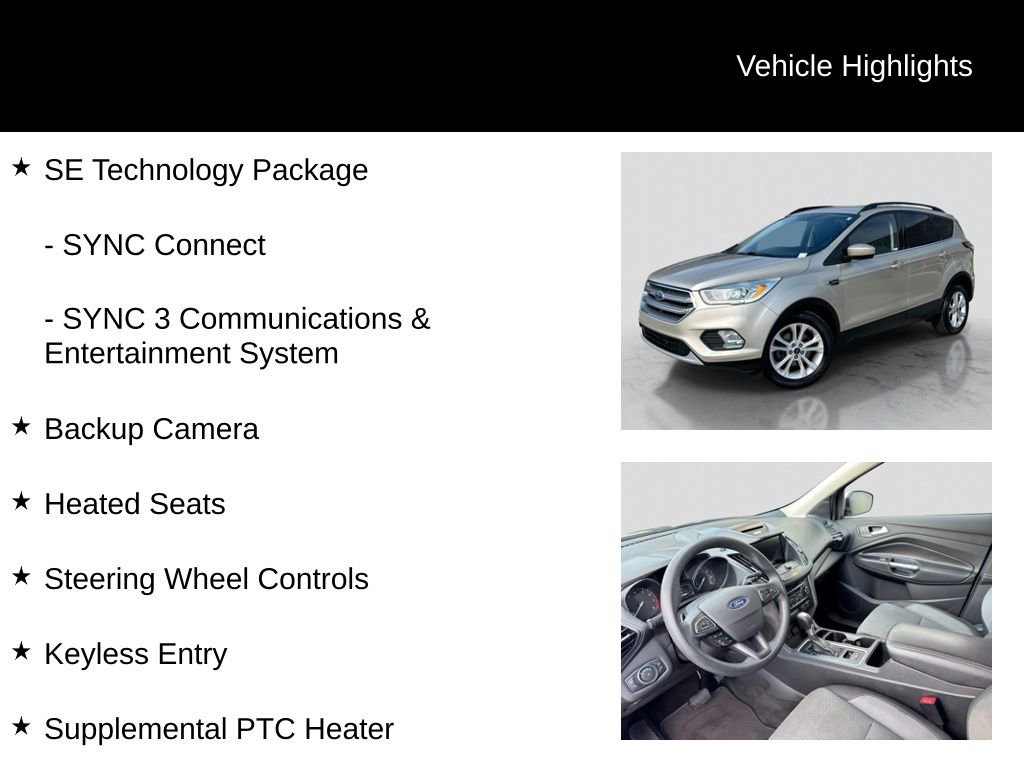 Used 2017 Ford Escape SE w/ Equipment Group 201A image 16