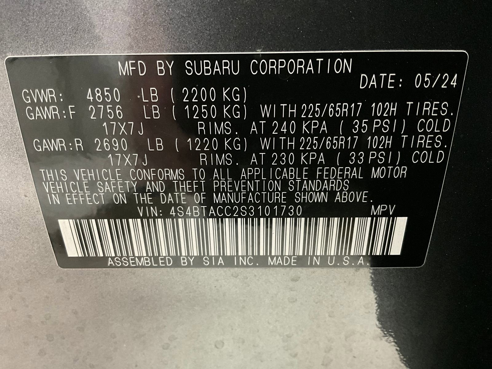 Used 2025 Subaru Outback Premium w/ Popular Package #1A image 31