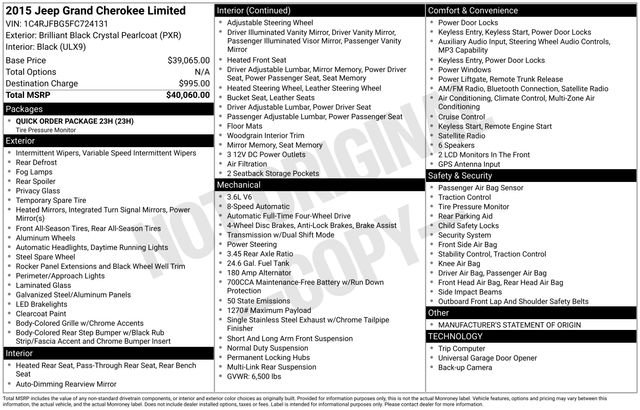 Used 2015 Jeep Grand Cherokee Limited image 16