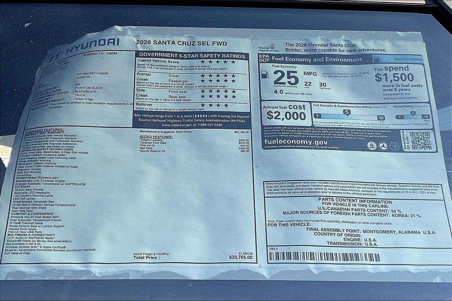 New 2026 Hyundai Santa Cruz SEL image 14