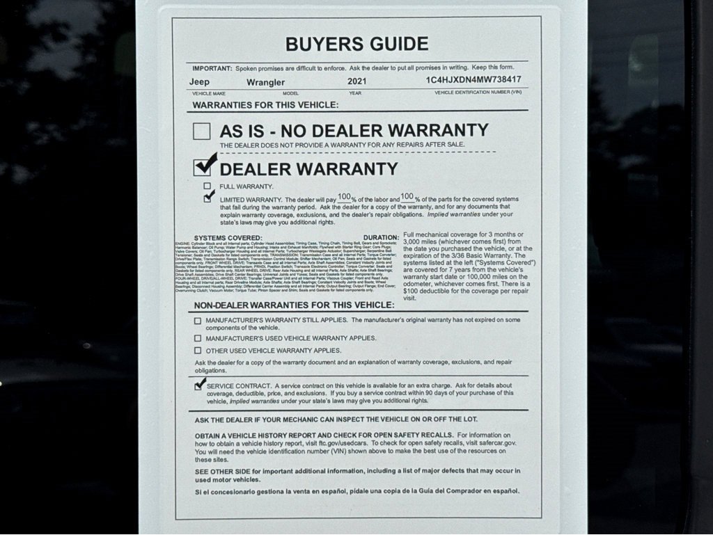 Certified 2021 Jeep Wrangler Unlimited Sport image 26