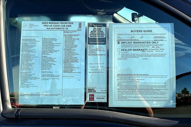 New 2025 Nissan Frontier PRO-4X w/ Pro Premium Package image 14