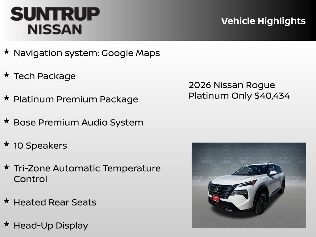 New 2026 Nissan Rogue Platinum w/ Tech Package AWD/4WD image 8