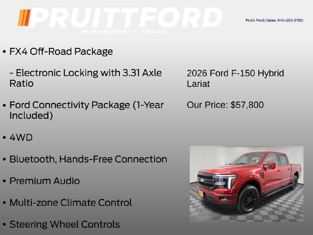 Used 2026 Ford F150 Lariat w/ Equipment Group 501A Mid AWD/4WD image 25