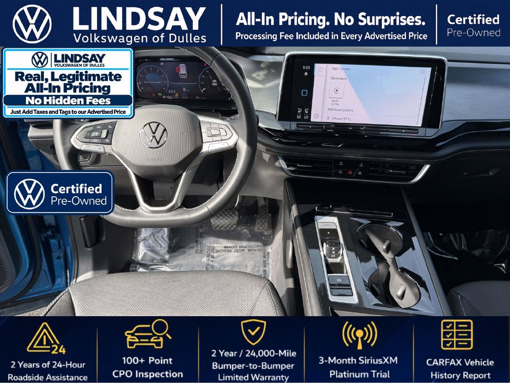 Certified 2024 Volkswagen Atlas Cross Sport SE w/ Panoramic Sunroof Package FWD image 11