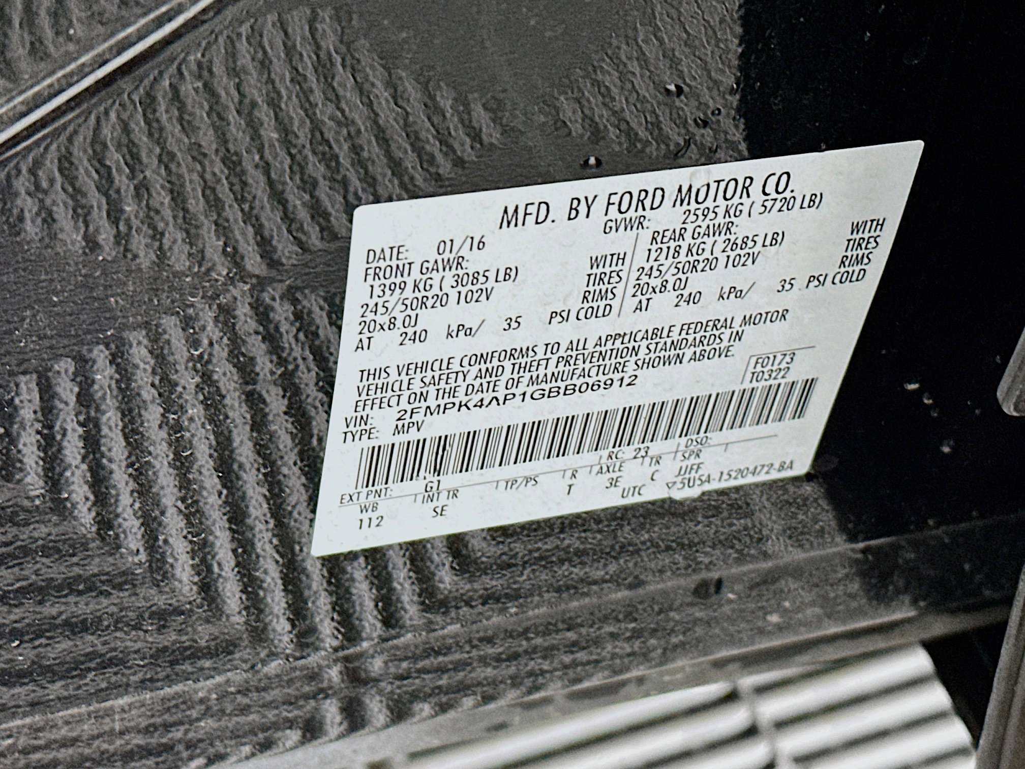 Used 2016 Ford Edge Sport w/ Technology Package image 12