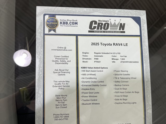 Used 2025 Toyota RAV4 LE FWD image 37