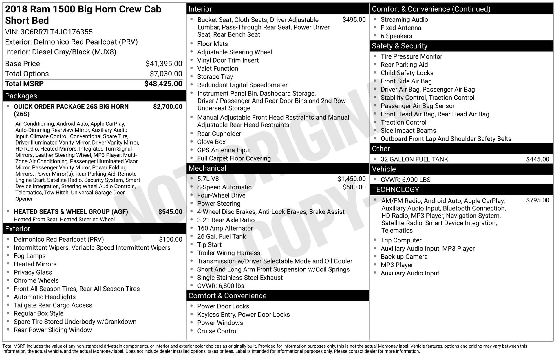 Used 2018 RAM 1500 Big Horn