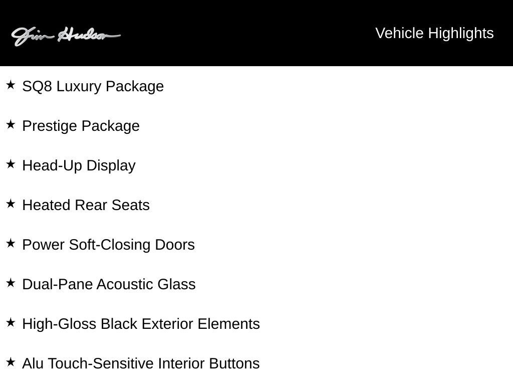 Used 2023 Audi SQ8 Prestige w/ Prestige Package AWD/4WD image 8