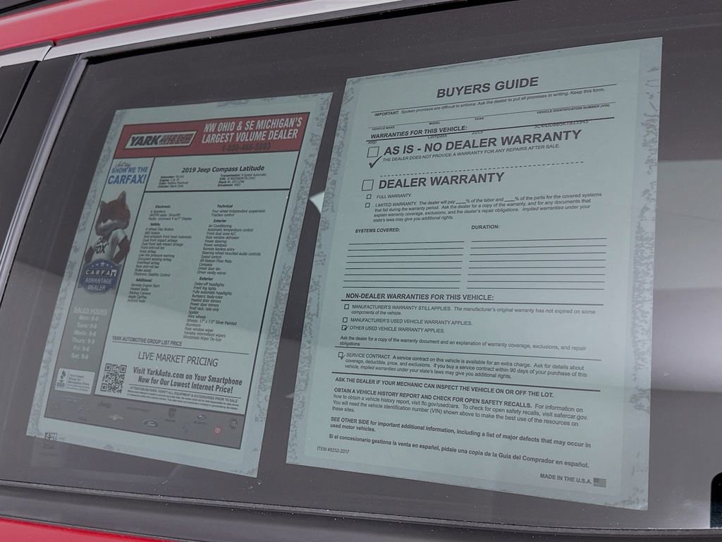 Used 2019 Jeep Compass Latitude w/ Cold Weather Group image 13