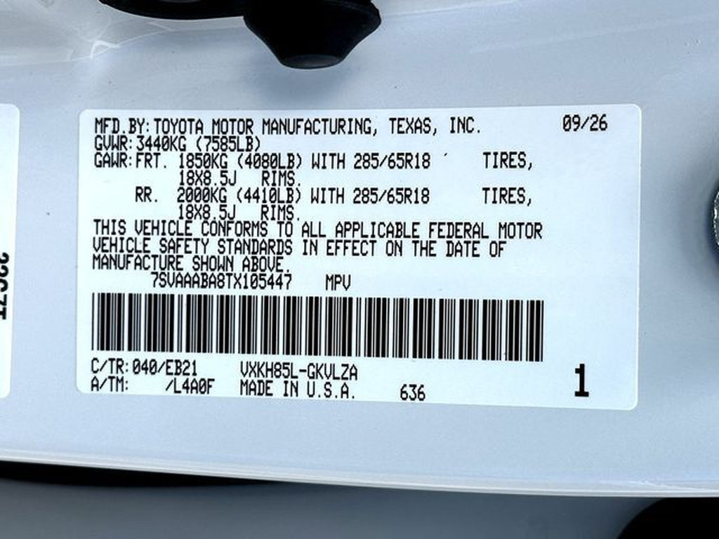 New 2026 Toyota Sequoia TRD Pro AWD/4WD image 27