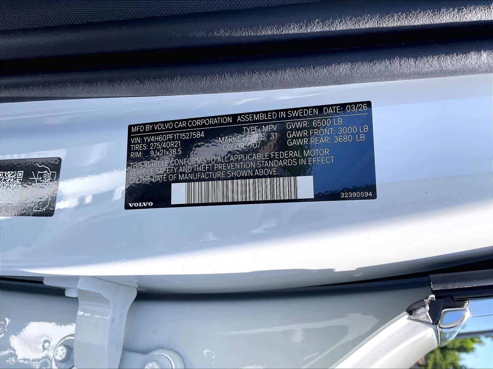 New 2026 Volvo XC90 T8 Ultra w/ Protection Package AWD/4WD image 36