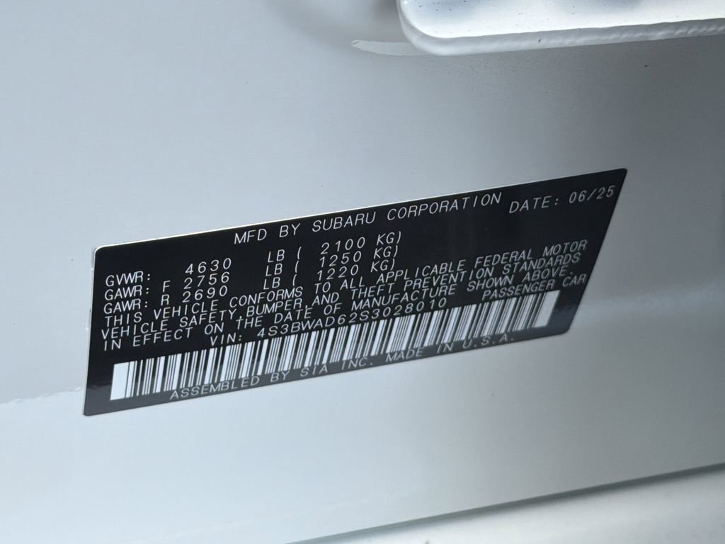 Certified 2025 Subaru Legacy Premium w/ Popular Package #1A AWD/4WD image 32