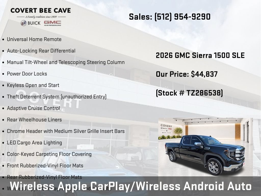 New 2026 GMC Sierra 1500 SLE w/ Preferred Package RWD image 40