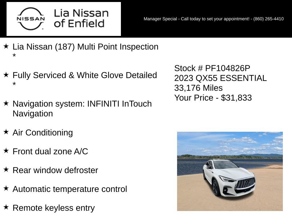 Used 2023 INFINITI QX55 Essential AWD/4WD image 5