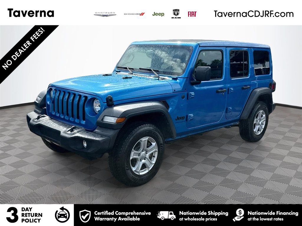 Certified 2023 Jeep Wrangler Unlimited Sport w/ Sun And Sound Package AWD/4WD image 1