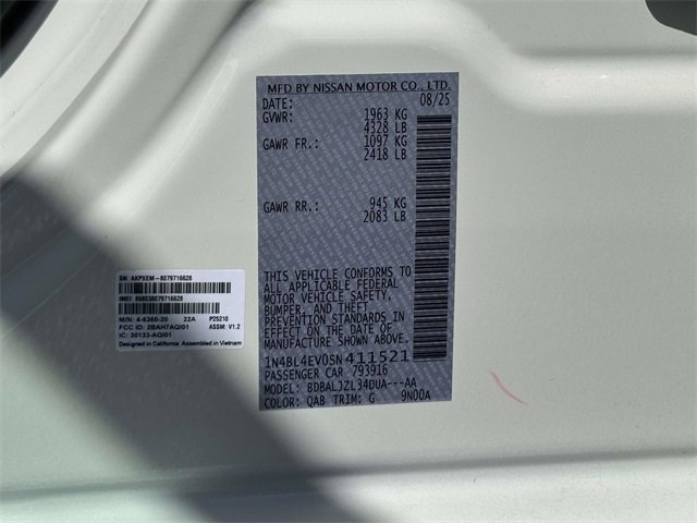 New 2025 Nissan Altima 2.5 SL image 25