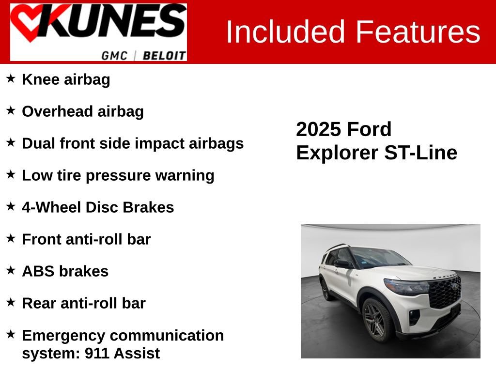Used 2025 Ford Explorer ST-Line w/ ST-Line Street Pack AWD/4WD image 3