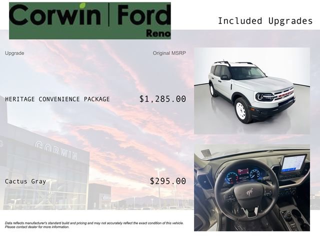 Certified 2024 Ford Bronco Sport Heritage w/ Heritage Convenience Package AWD/4WD image 3