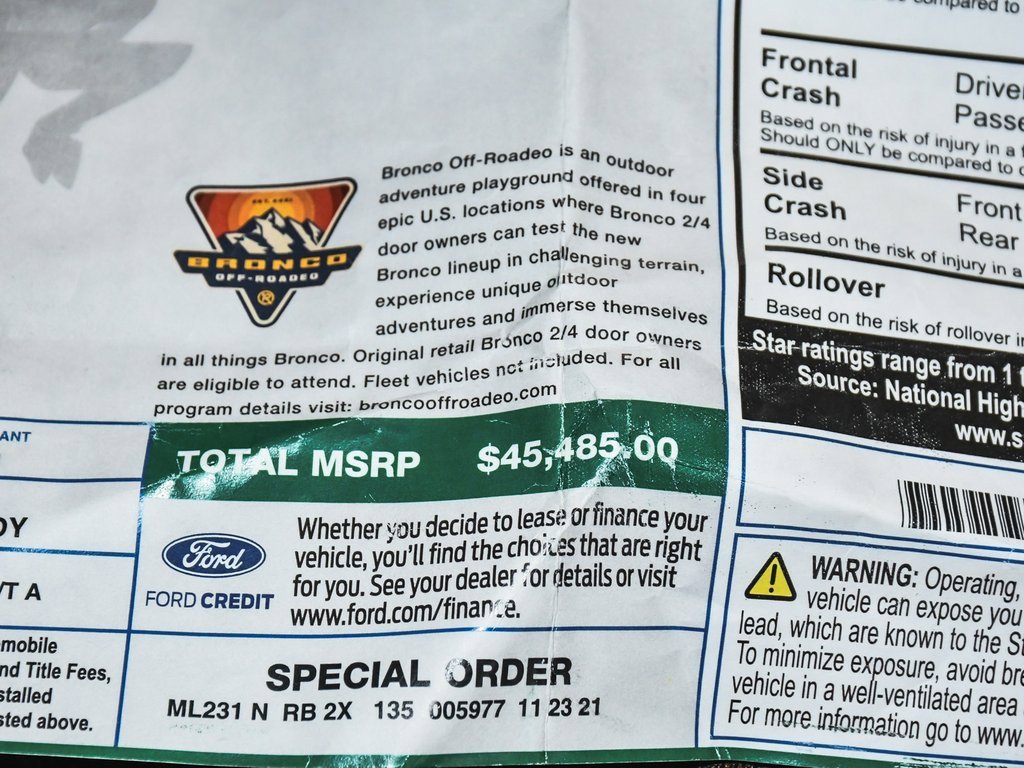 Used 2021 Ford Bronco Outer Banks image 59