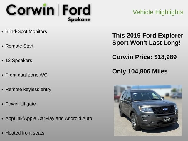Used 2019 Ford Explorer Sport AWD/4WD image 6