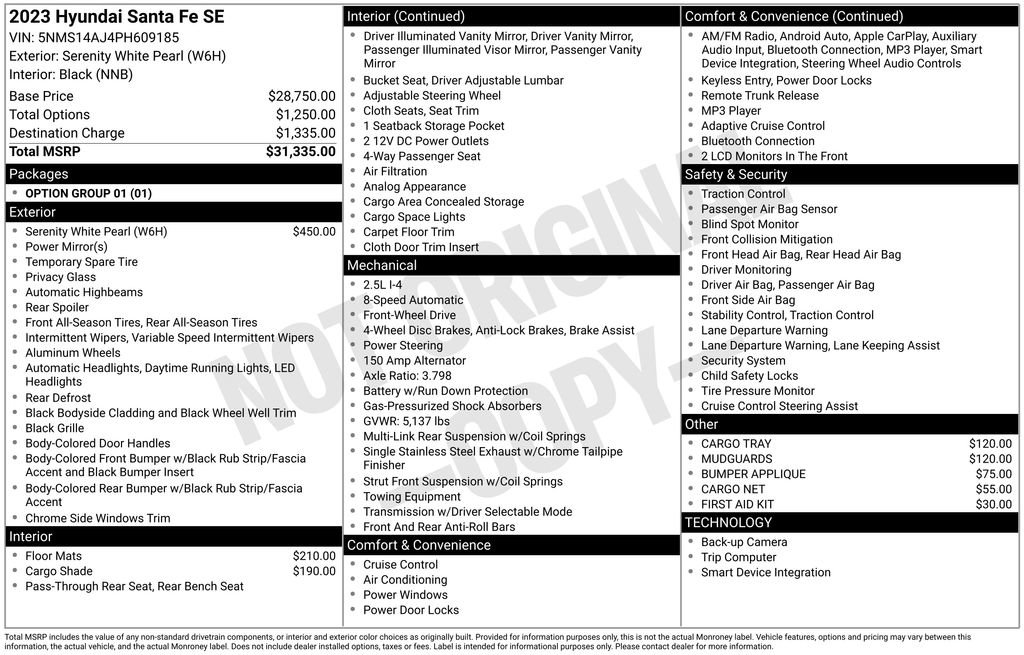 Used 2023 Hyundai Santa Fe SE image 5