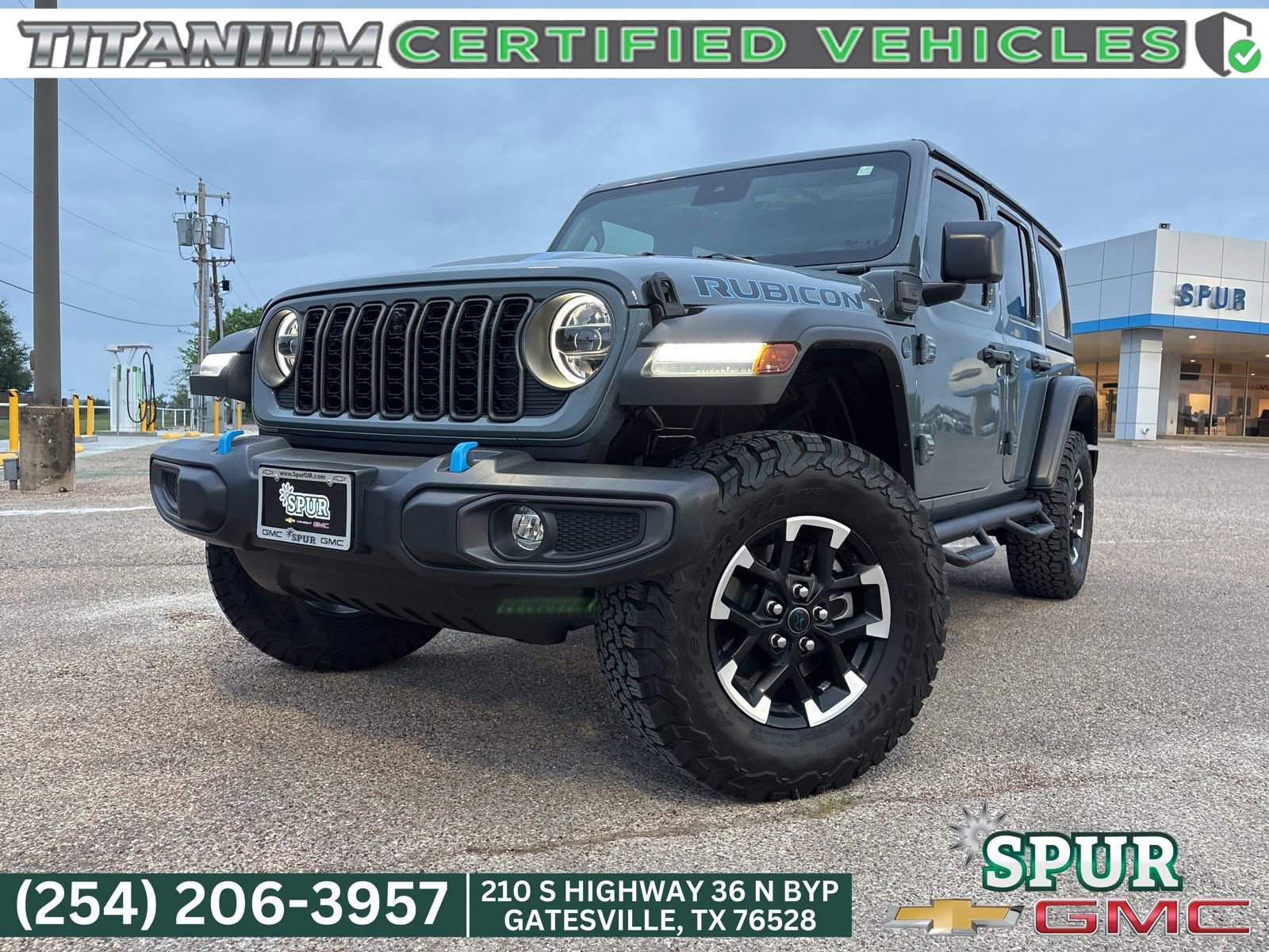 Used 2024 Jeep Wrangler Unlimited Rubicon 4xe w/ Technology Group image 1