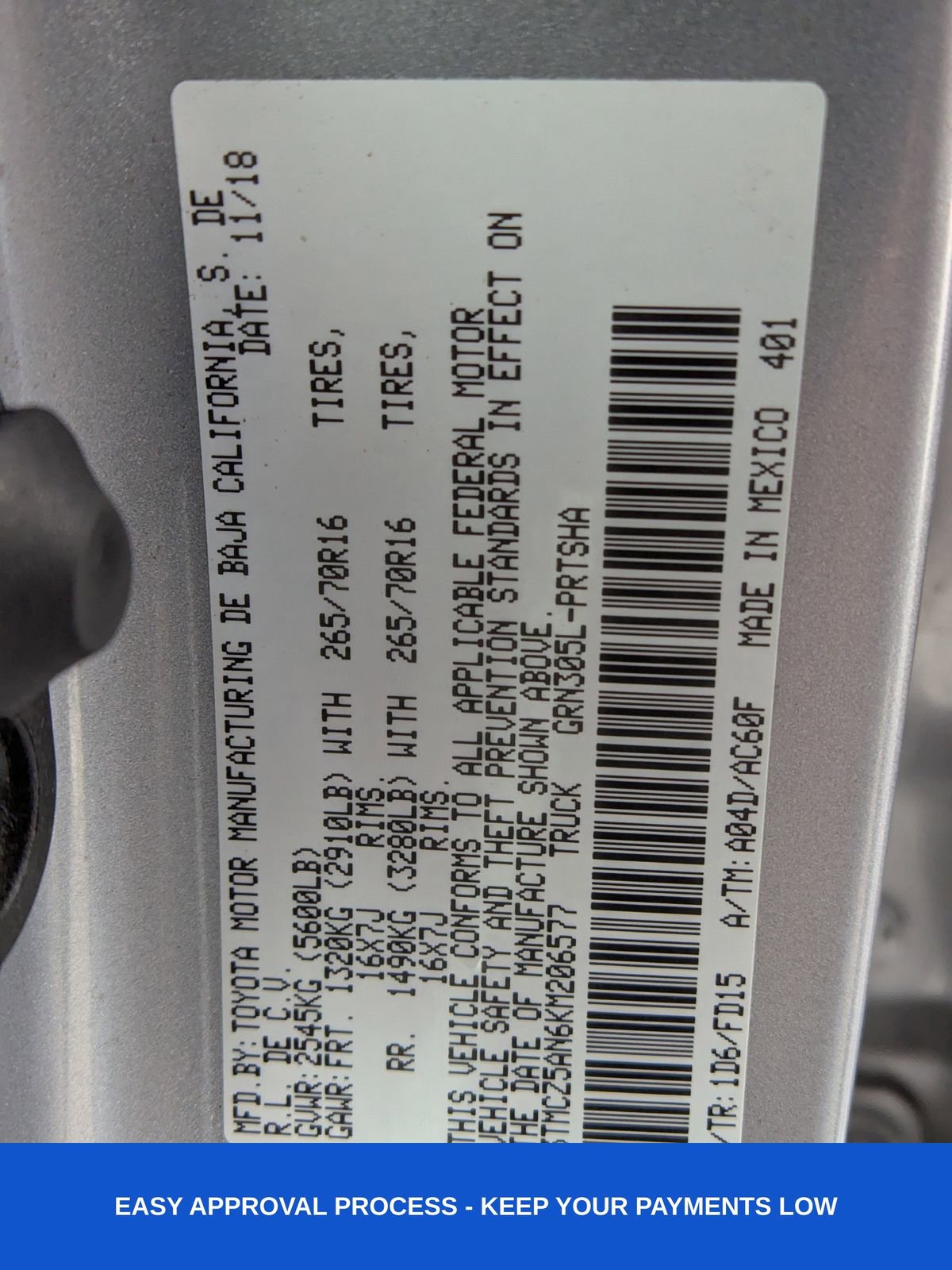 Used 2019 Toyota Tacoma TRD Off-Road image 18