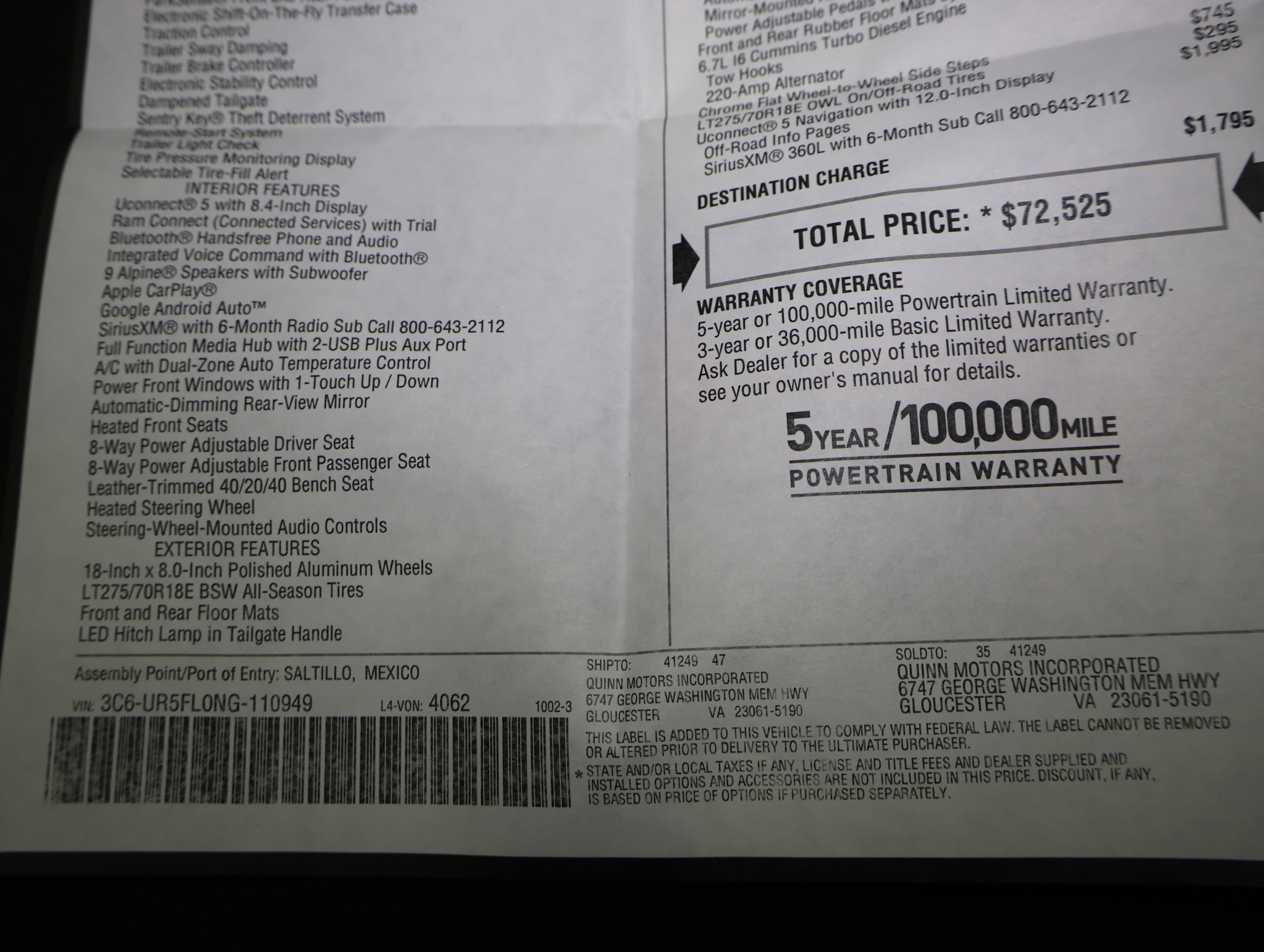 Used 2022 RAM 2500 Laramie image 62