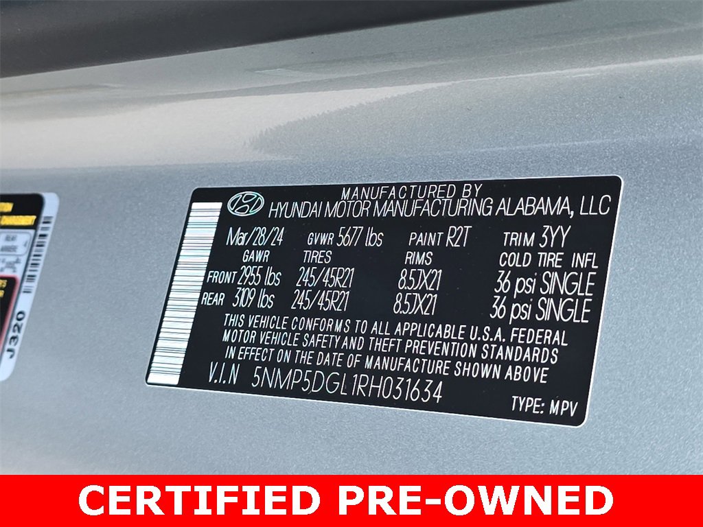 Used 2024 Hyundai Santa Fe Calligraphy image 40