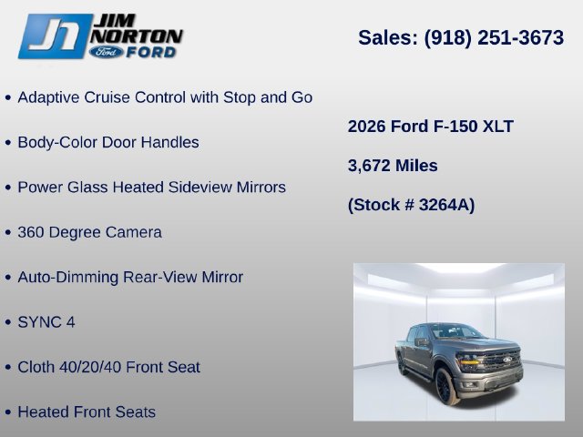 Certified 2026 Ford F150 XLT w/ Equipment Group 302A MID AWD/4WD image 16