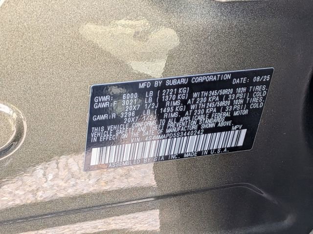 Certified 2025 Subaru Ascent Limited image 38