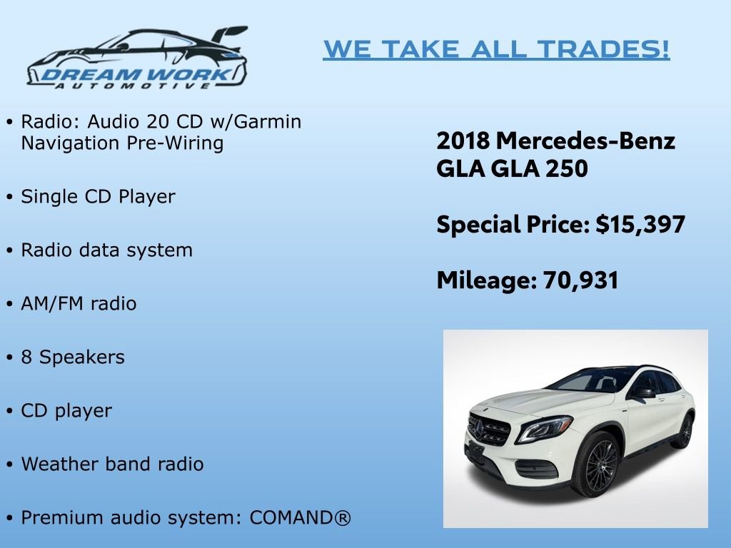 Used 2018 Mercedes-Benz GLA 250 4MATIC image 2