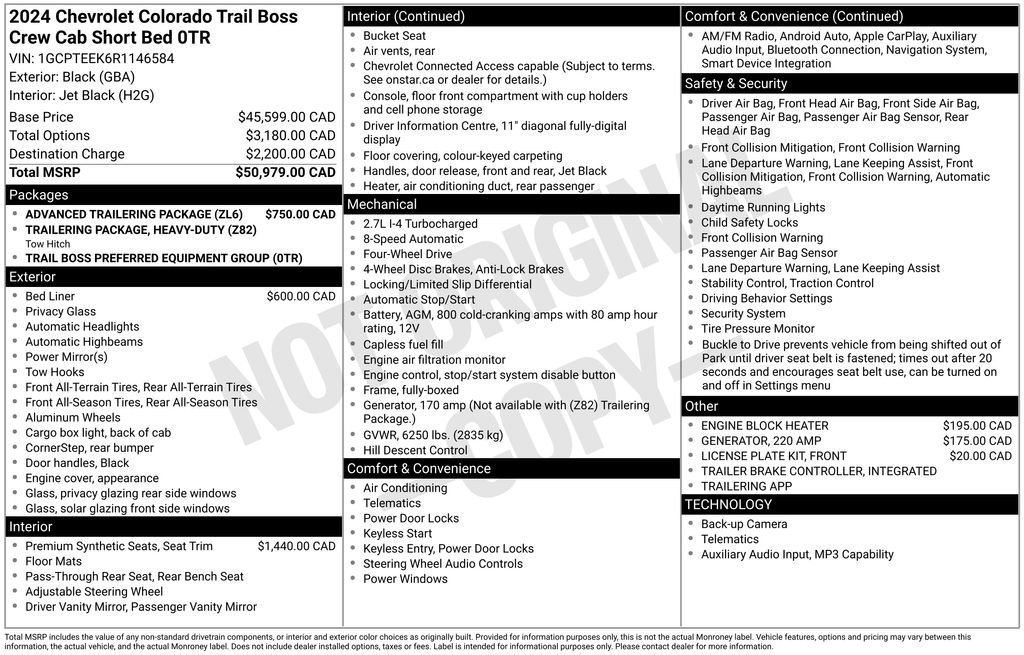 Used 2024 Chevrolet Colorado Trail Boss w/ Advanced Trailering Package AWD/4WD image 9