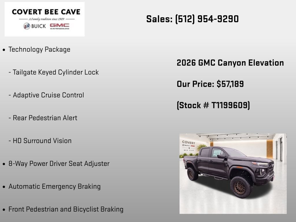 New 2026 GMC Canyon Elevation w/ Convenience Package AWD/4WD image 19