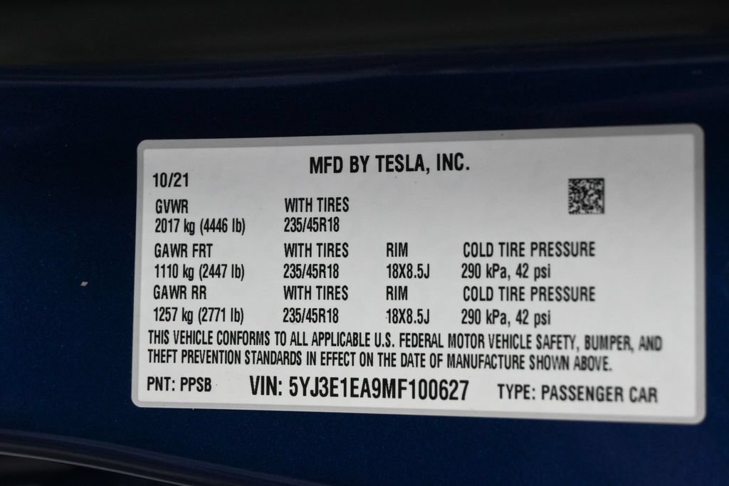 Used 2021 Tesla Model 3 Standard Range Plus RWD image 6