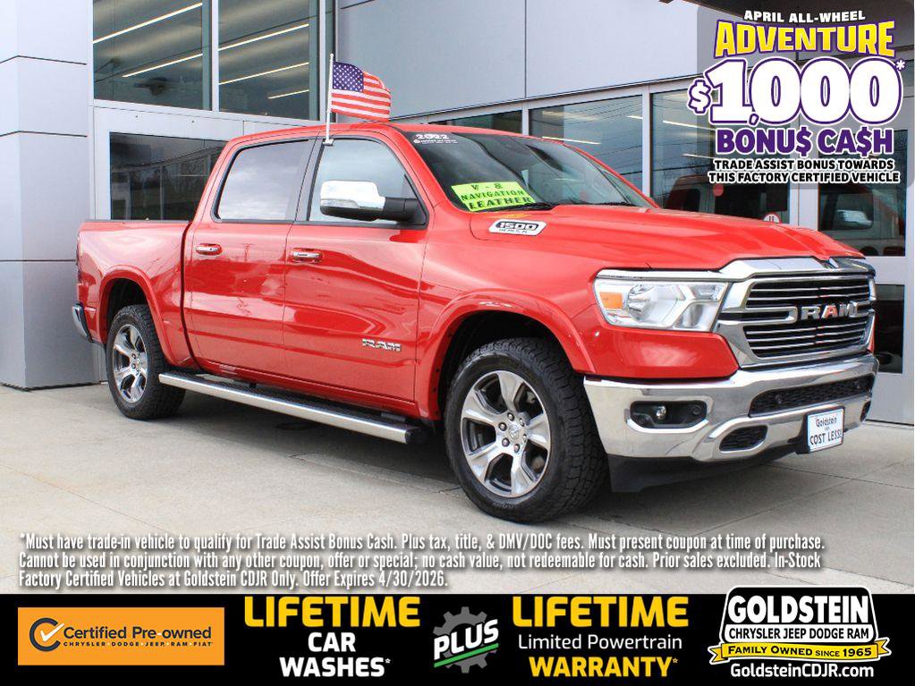 Certified 2022 RAM 1500 Laramie AWD/4WD image 1