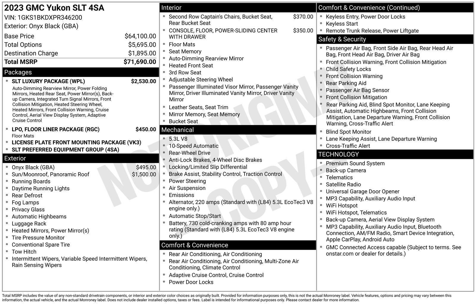 Used 2023 GMC Yukon SLT w/ SLT Luxury Package RWD image 32
