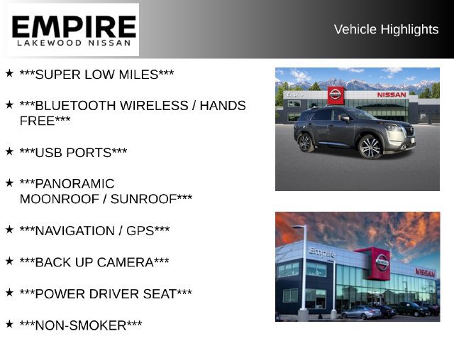 Used 2023 Nissan Pathfinder Platinum AWD/4WD image 2
