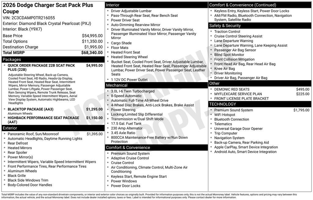 New 2026 Dodge Charger Scat Pack AWD/4WD image 4