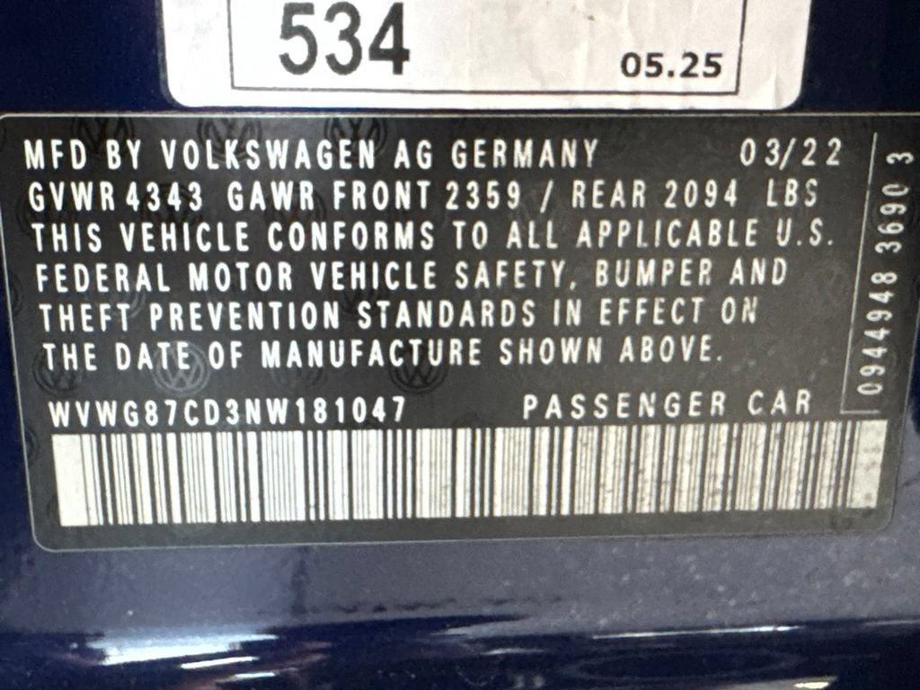 Used 2022 Volkswagen GTI S FWD image 19