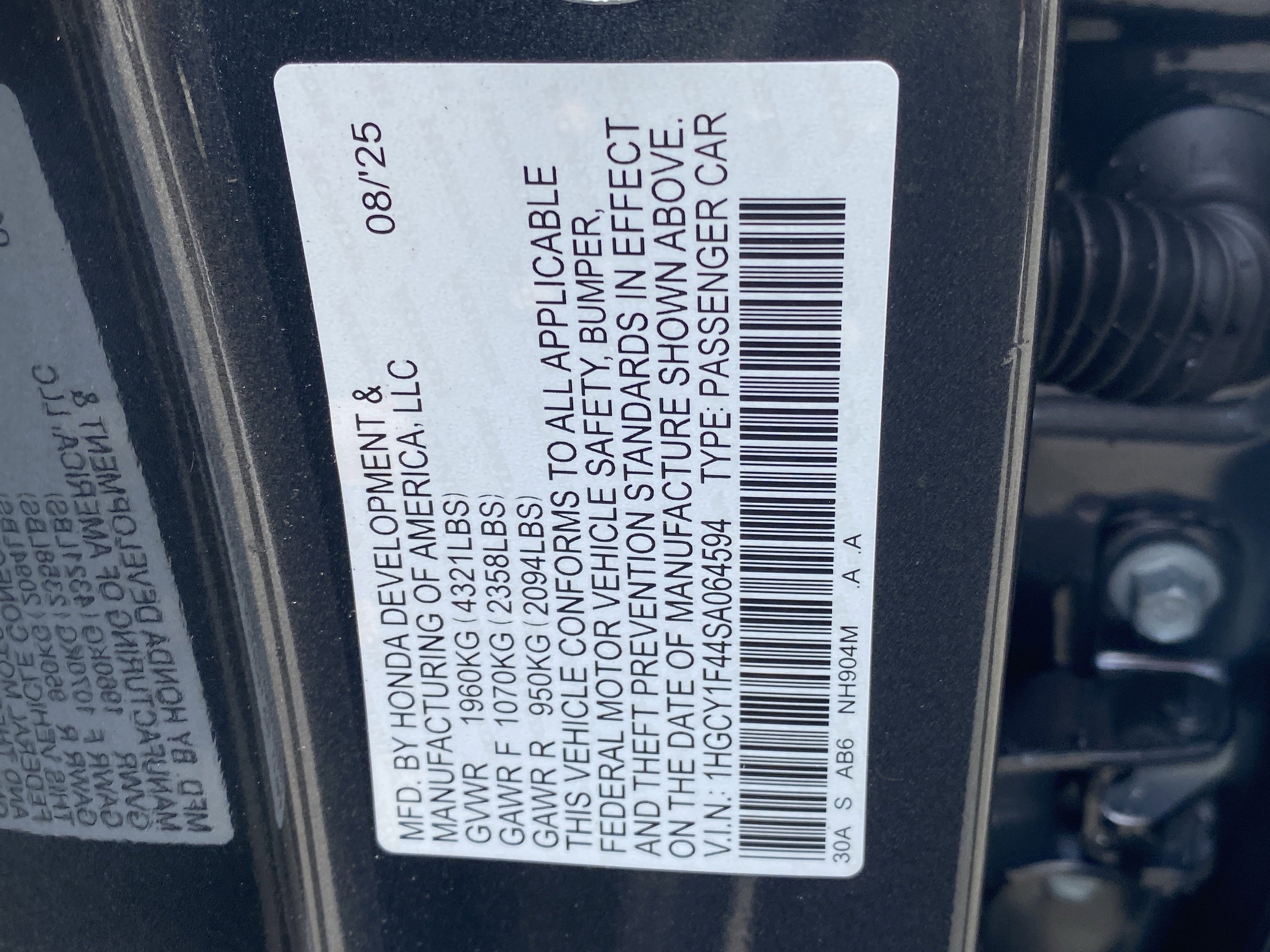 Certified 2025 Honda Accord SE image 30