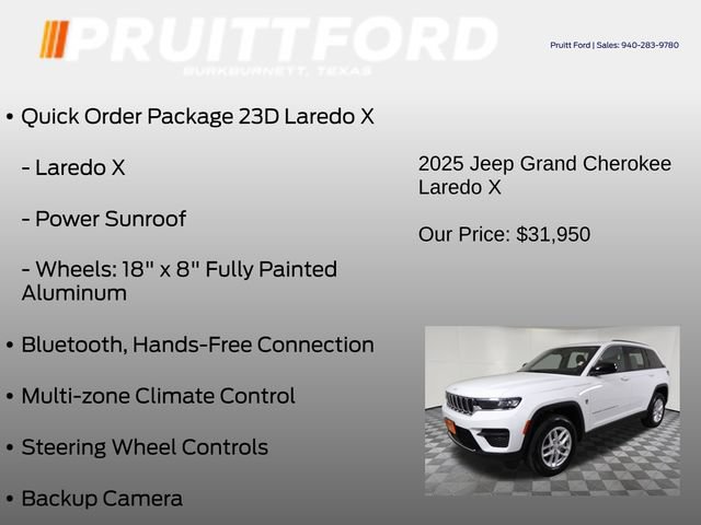 Used 2025 Jeep Grand Cherokee Laredo X RWD image 7
