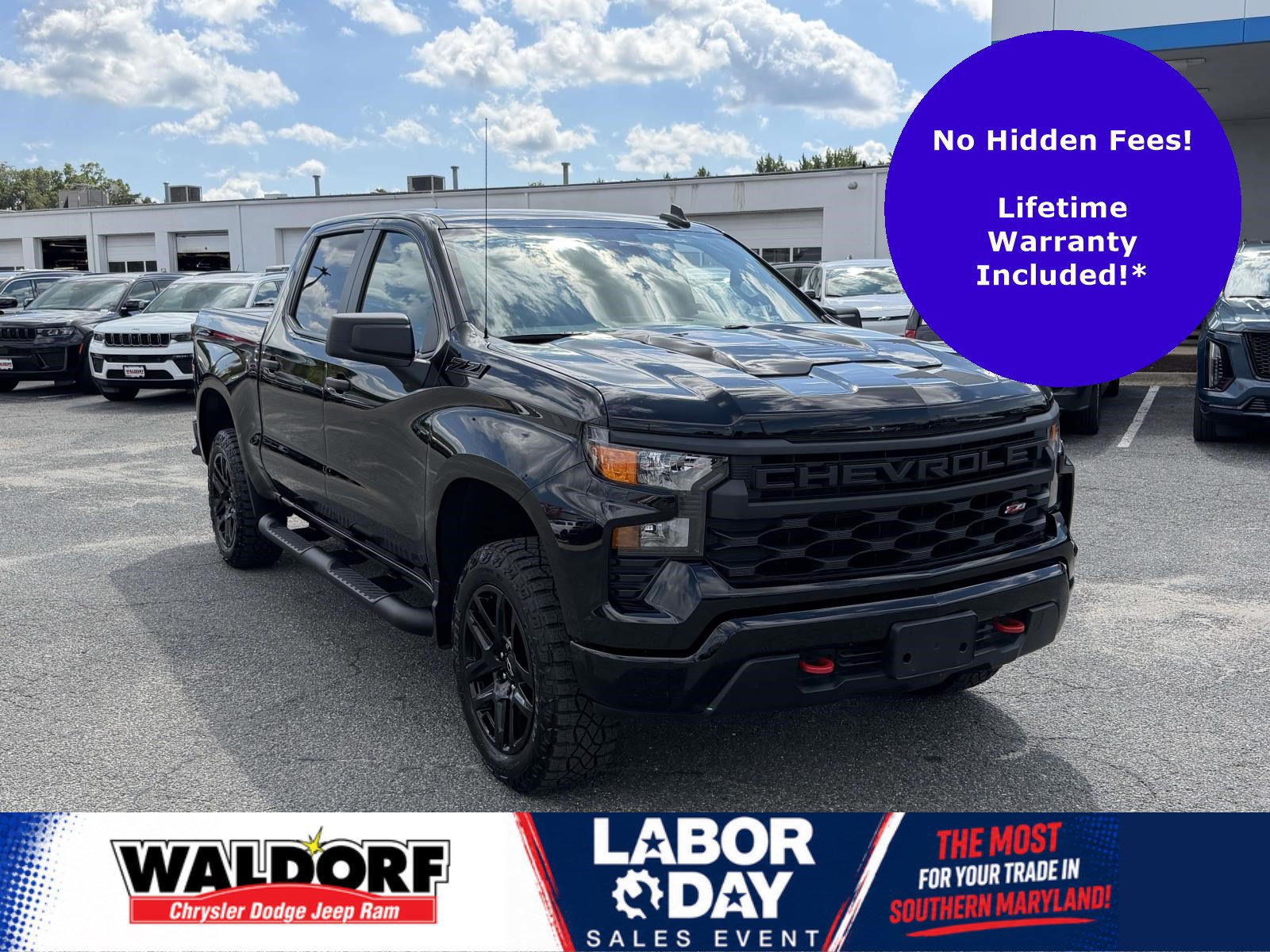 Used 2024 Chevrolet Silverado 1500 Custom Trail Boss w/ LPO, Dark Essentials Package