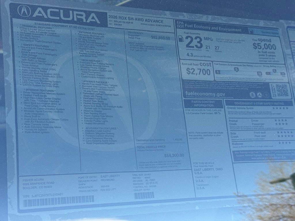 New 2026 Acura RDX SH-AWD w/ Advance Package image 28