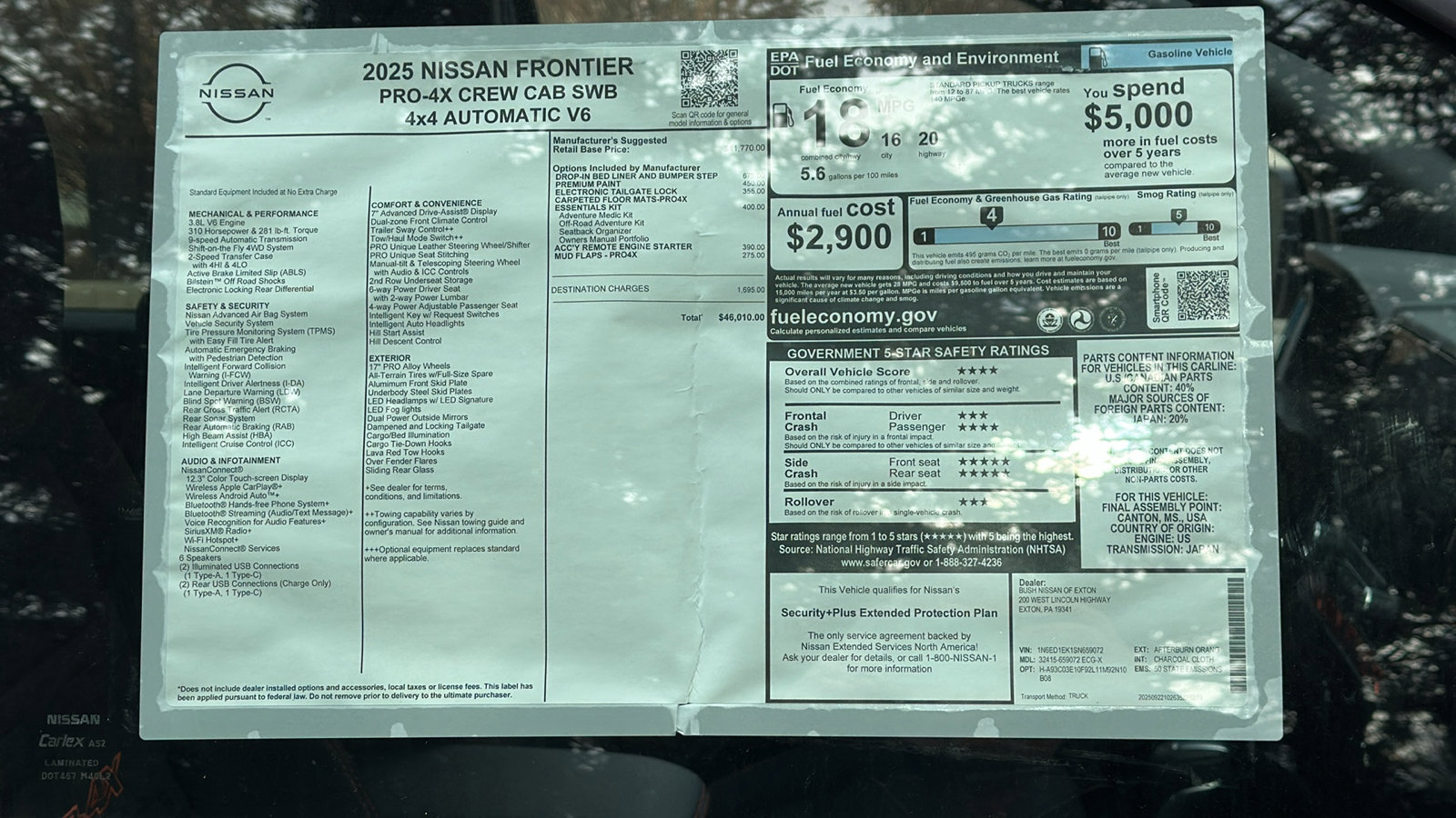New 2025 Nissan Frontier PRO-4X AWD/4WD image 16