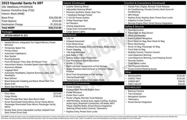 Certified 2023 Hyundai Santa Fe XRT image 3