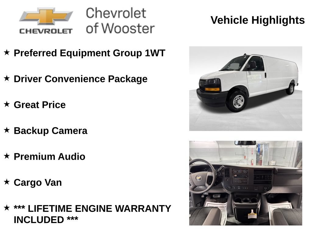 New 2025 Chevrolet Express 3500 Extended w/ Driver Convenience Package RWD image 2