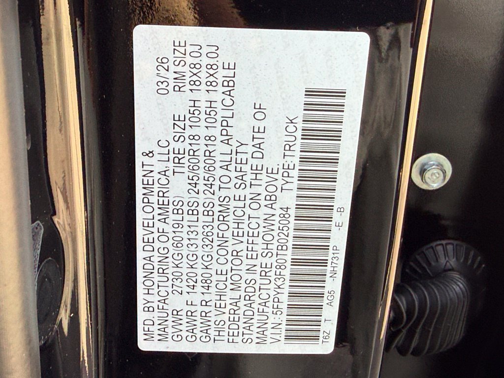 New 2026 Honda Ridgeline Black Edition image 28